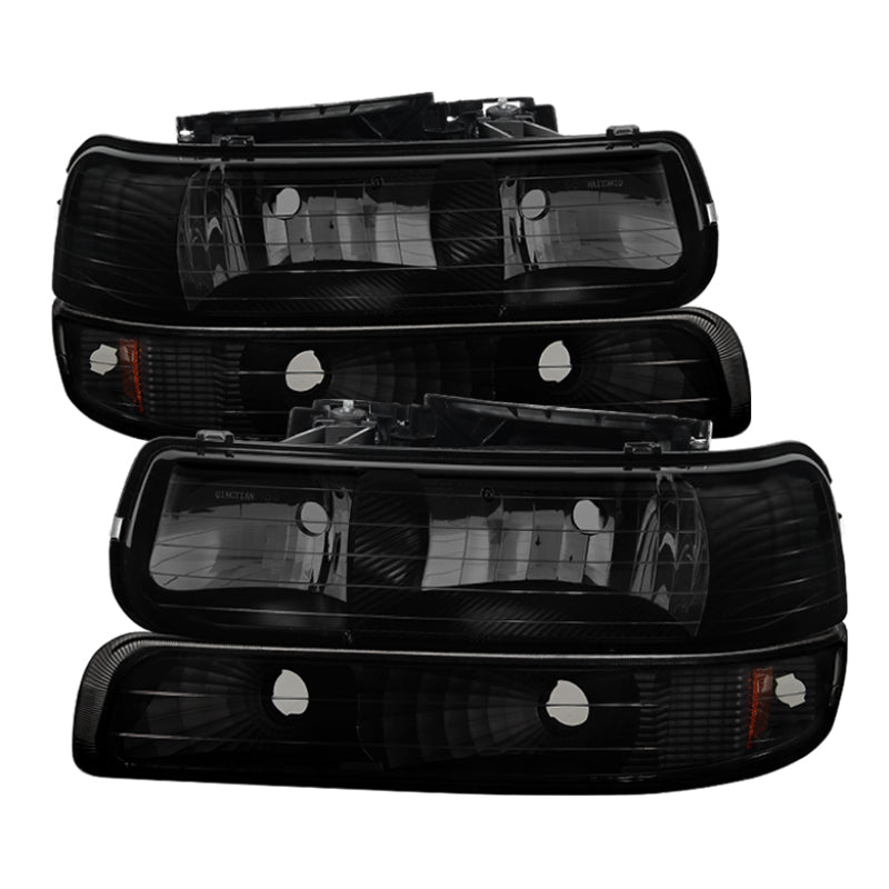 9030246 Xtune fits Chevy 00-06 TahOE Amber Crystal Headlights w/ Bumper Lights
