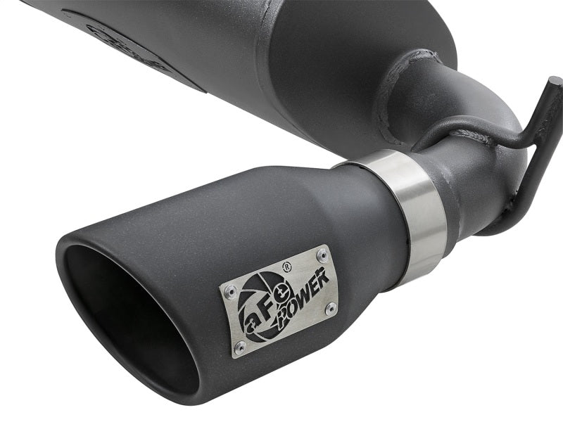 AFE 49-48061-B Series 2.5in 409 SS Axle-Back Exhaust w/ Black Tips 2007+ fits J
