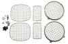 Kentrol 30488 fits Jeep 97-06 Wrangler TJ Wire Mesh Guard Set 6 Pieces - Polished Silver