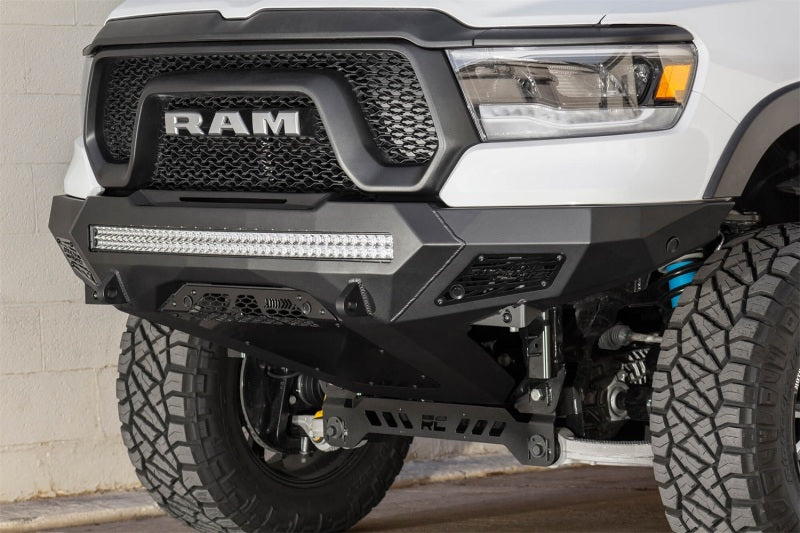 Addictive Desert Designs F611402770103 2019 fits Ram Rebel 1500 Stealth Fighter Fr Bumper w/Parking Sensor Cutouts
