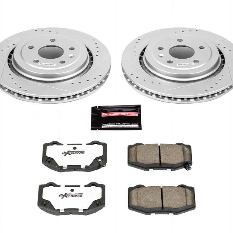 PowerStop K6530 26 14 fits Chevrolet Corvette Rear Z26 Street Warrior Brake Kit
