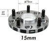 Project Kics W5115W167 12X1.50 HUB67MM 5x114.3 Wide Tread Spacers - 15MM