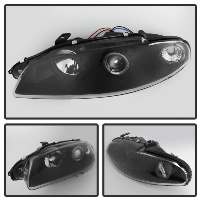 Spyder 5011473 fits Mitsubishi 97-99 Eclipse Projector Headlights LED Halo Blac
