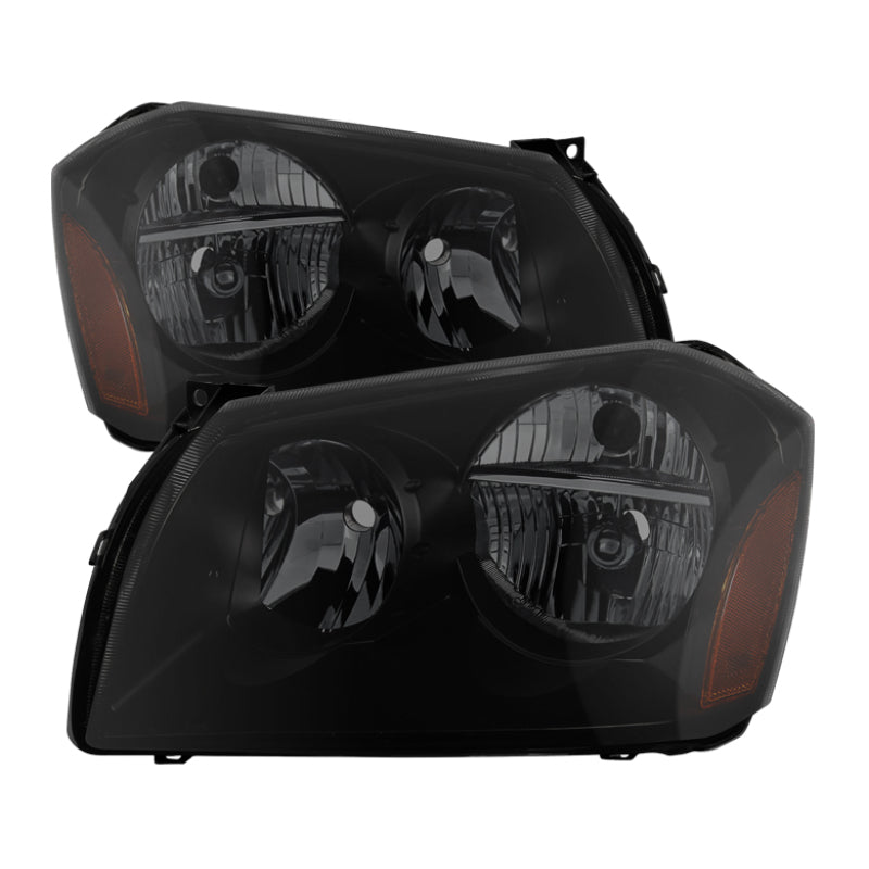 9033414 Xtune fits Dodge 05-07 Magnum Crystal Headlights Black Smoked HD-JH-DM