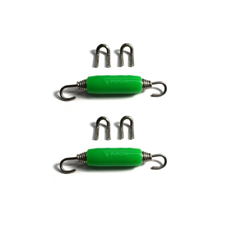 Ticon 108-00212-1102 Industries Green Silicone Titanium Spring Tab and Spring Kit (4 Tabs/2 Springs) - 2 Pack