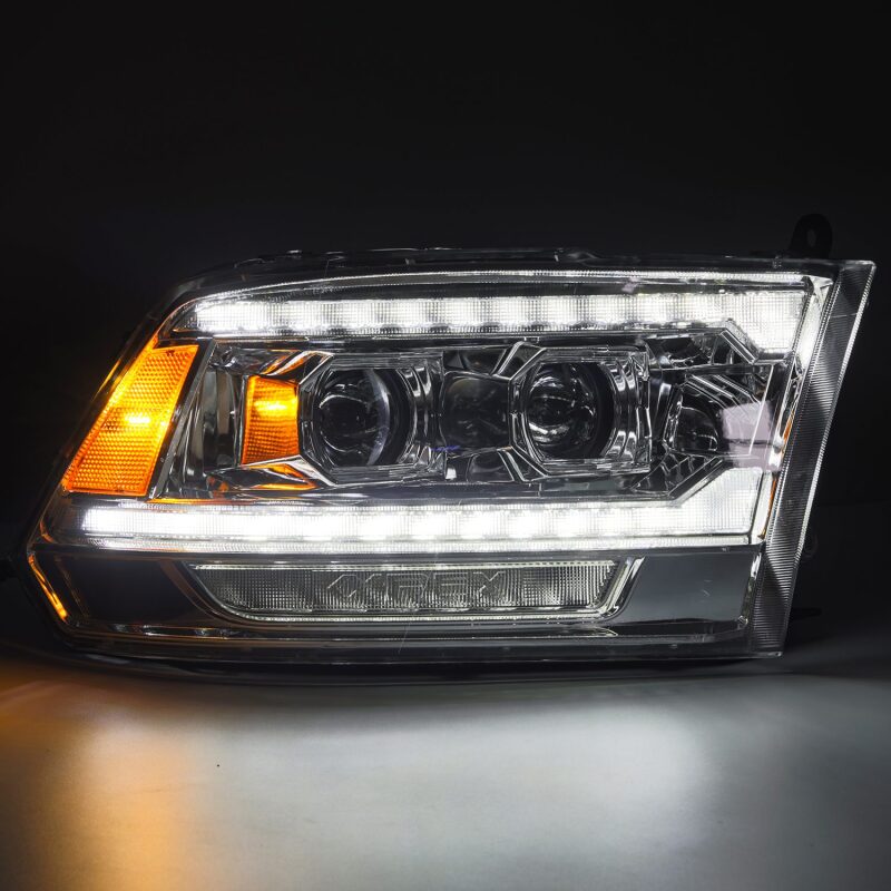 AlphaRex 880562 09-18 fits Ram 1500 PRO-Series Proj Headlights Chrome w/ Sequ