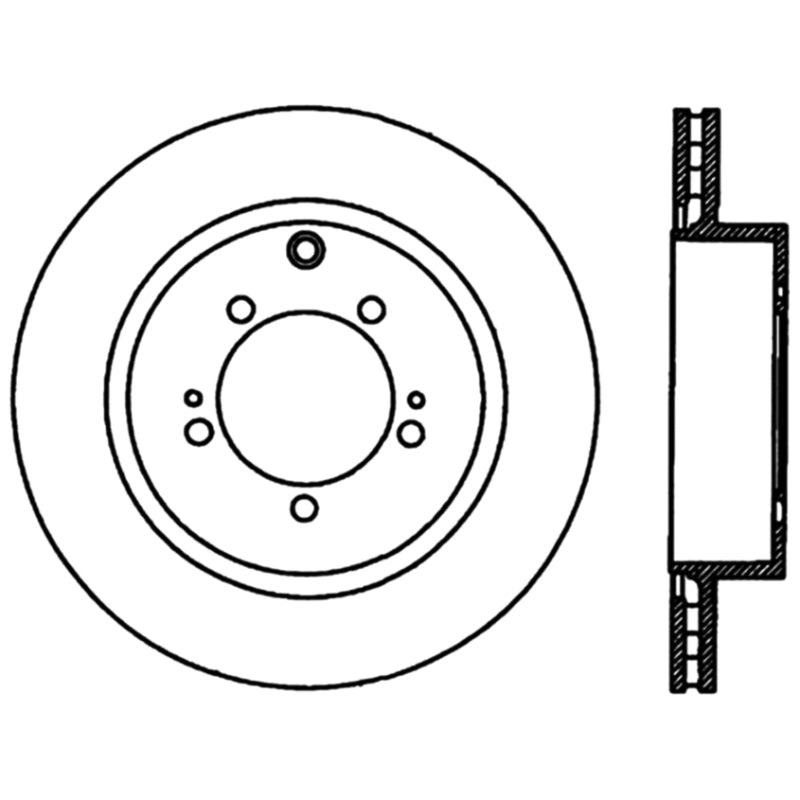 Stoptech 125.46065CRY 03-06 Evo 8 & 9 Rear Premium High Carbon CRYO-STOP Rotor