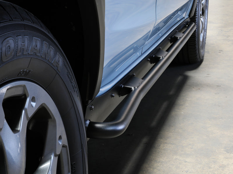 AFE 79-27019 18-23 fits Subaru Crosstrek Terra Guard Off-Road Sliders - Black