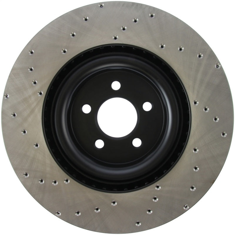 Stoptech 128.61116L Cross Drilled Sport Brake Rotor - 2015 Ford Mustang w/ Brembo - Front Left