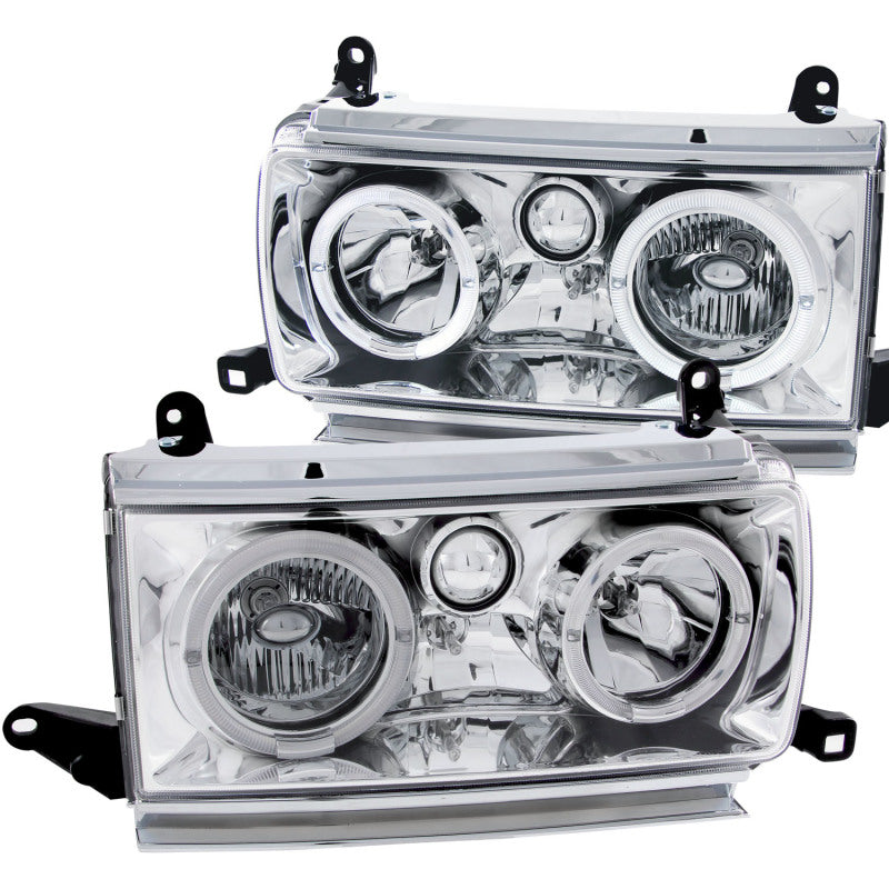 ANZO 111092 1994 fits Toyota 91-19 Land Cruiser Crystal Headlights w/ Halo Chrome