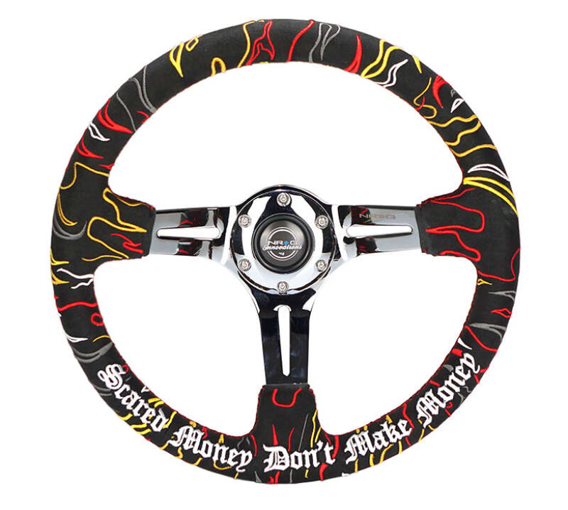 NRG RST-018CH-RLB RST-018CH-RLB Reinforced Steering Wheel R Litteral Sig 3in