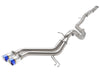 AFE 49-37018-L 2-1/2in to 3in SS-304 Cat-Back Exhaust w/ Blue Flame Tips 13-17