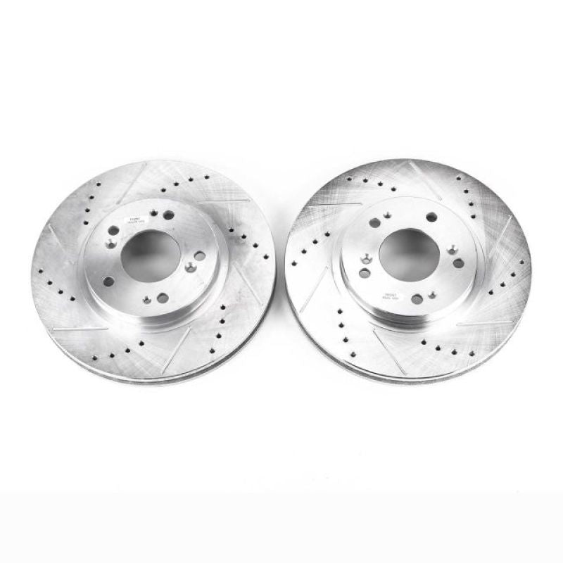 PowerStop fits Mitsubishi 04-08 Endeavor Front Evolution Drilled & Slotted