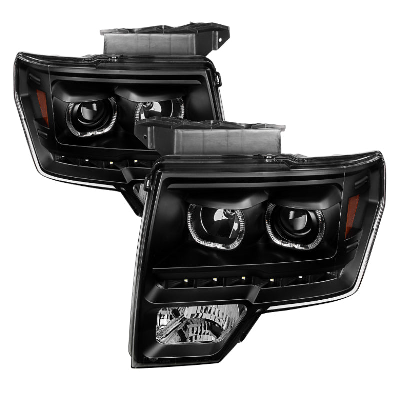 9032226 Xtune fits Ford 09-14 F150 Projector Headlights Halogen Model Only LED
