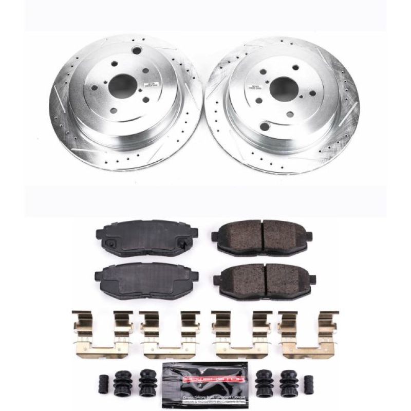 PowerStop K4645 fits Subaru 06-07 B9 Tribeca Rear Z23 Evolution Sport Brake Kit
