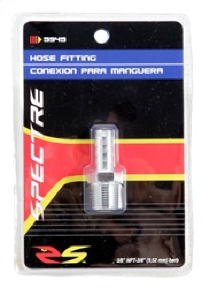 Spectre 5945 Fuel Fitting 3/8in. Hose Barb NPT Threads - Chrome