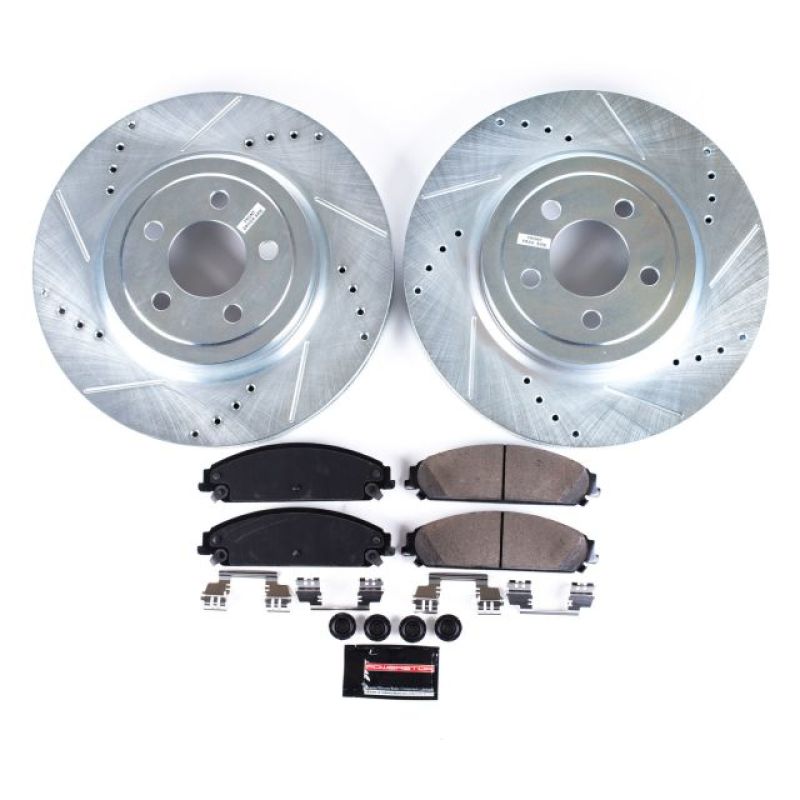 PowerStop K2560 fits Chrysler 05-19 300 Front Z23 Evolution Sport Brake Kit