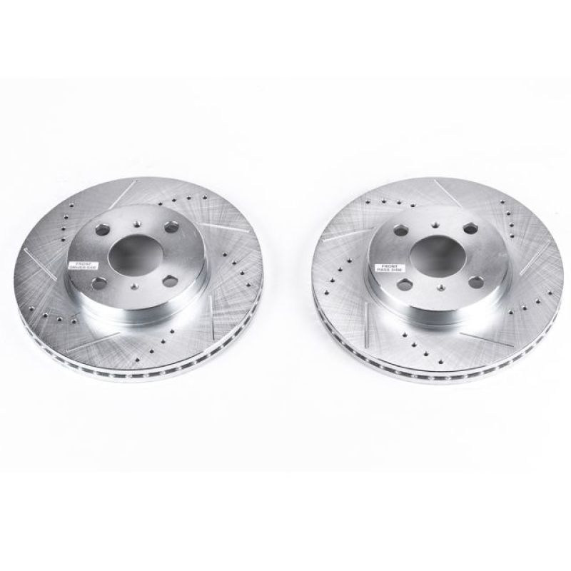 PowerStop fits Scion 04-06 xA Front Evolution Drilled & Slotted Rotors - Pair