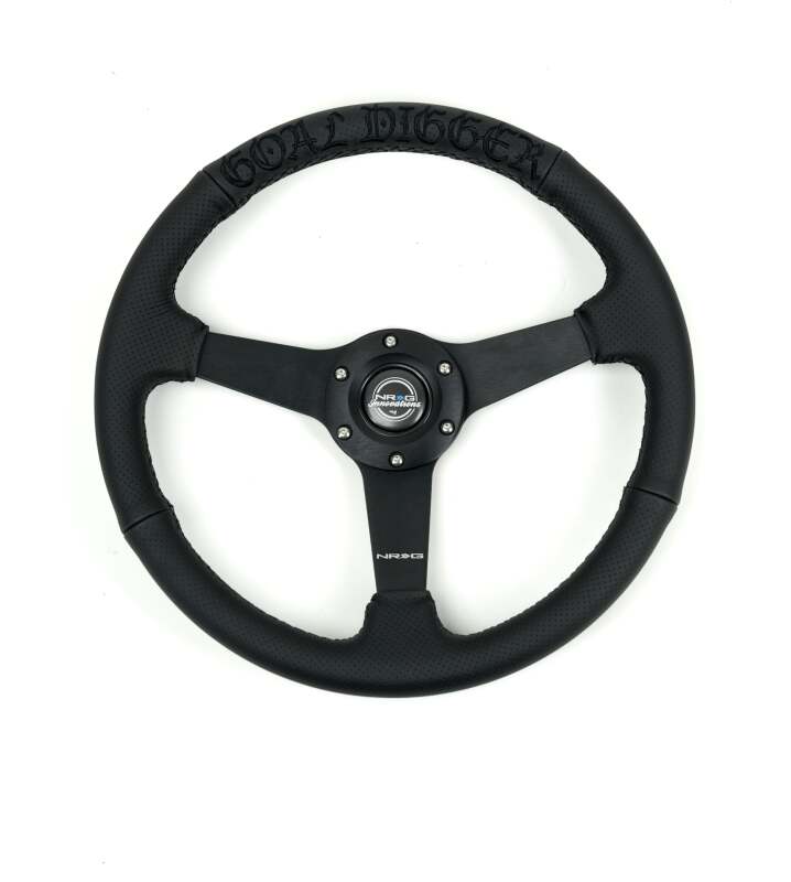 NRG RST-037MB-BGD-R RST-037MB-BGD-R Reinforced Black Perforated Leather