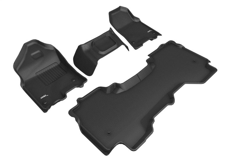 3D MAXpider 2016-2020 fits Honda Pilot/Passport Kagu 1st Row Floormat - Black