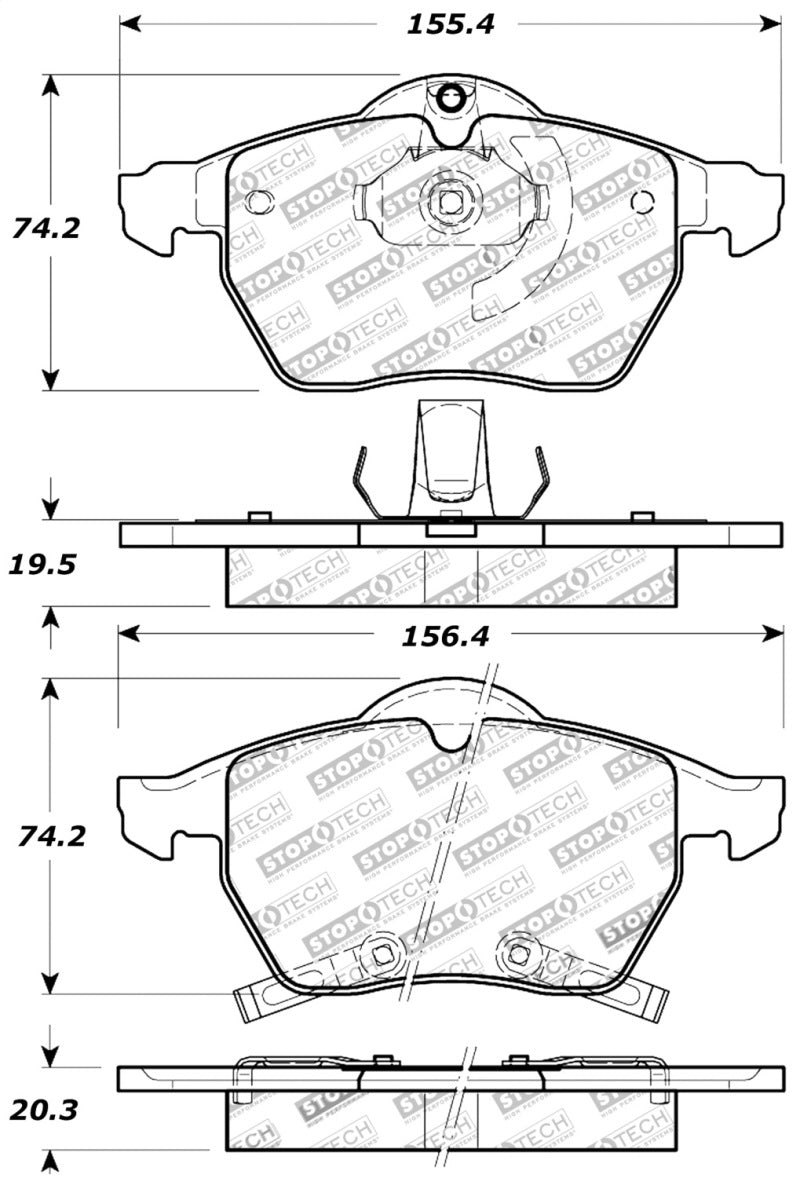 Stoptech 309.0819 Performance Brake Pads