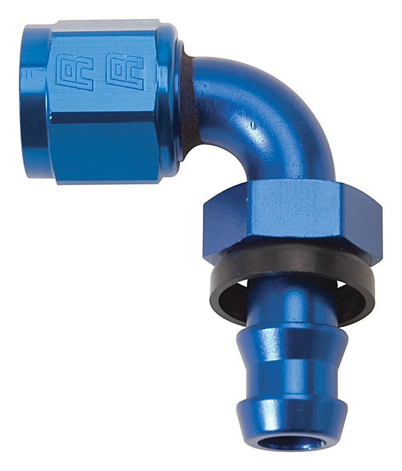Russell 624150 Performance -4 AN Twist-Lok 90 Degree Hose End (Blue)