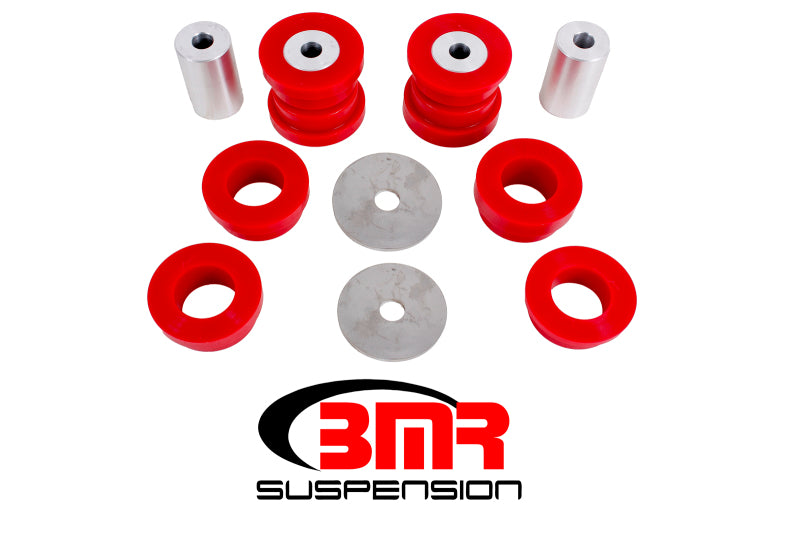 BMR BK047 S550 fits Mustang Rear Cradle Bushing Kit (Polyurethane) - Red