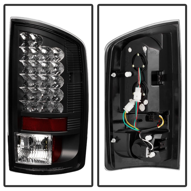Spyder 5002556 fits Dodge 02-06 Ram 1500/Ram 2500/3500 03-06 LED Tail Light Bla