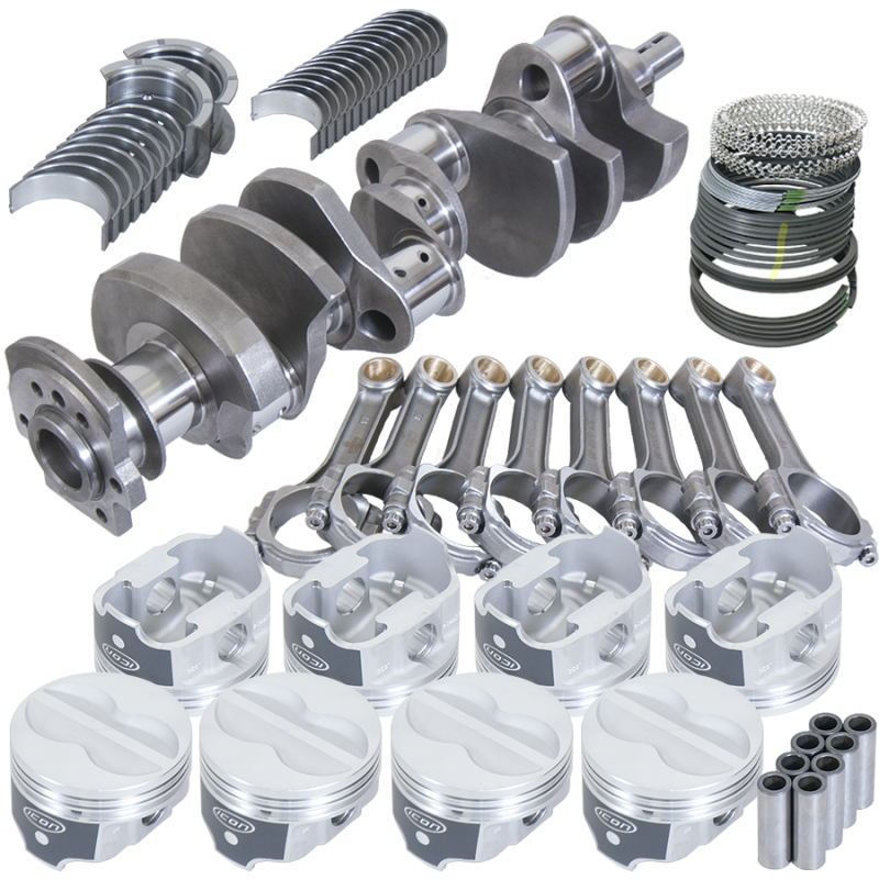 Eagle 13013030 fits Chevy 350 3.750in Int Balance Crank 5.700in I-Beam Rod -10cc 4.030in Pistons Rotating Assembly