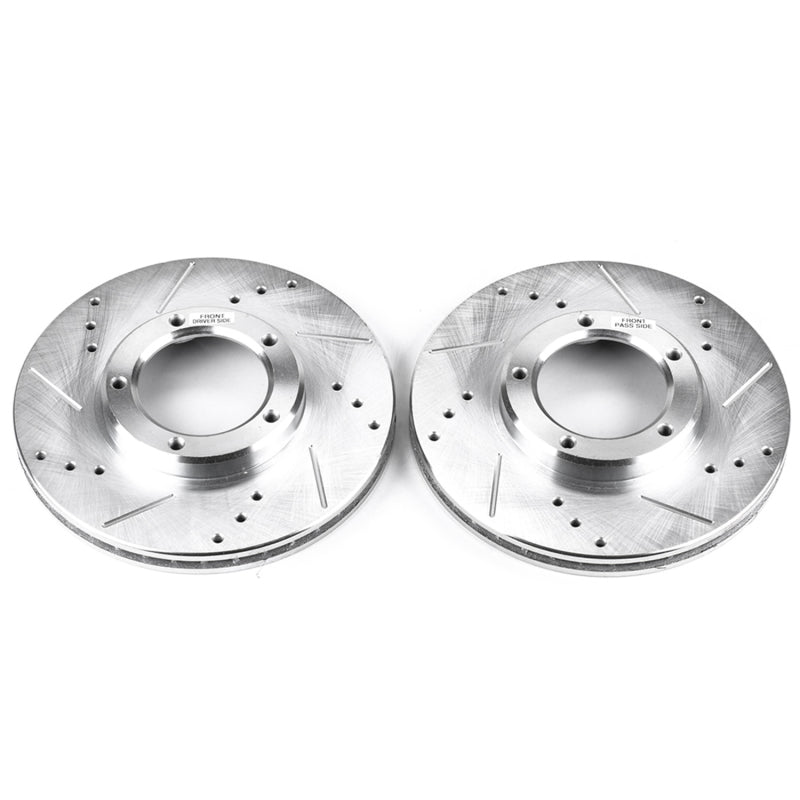 PowerStop fits Toyota 95-04 Tacoma Front Evolution Drilled & Slotted Rotors -