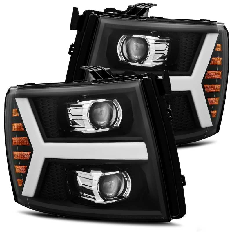 AlphaRex 880205 fits Chevy 07-13 1500HD PRO-Series Proj Headlight Plank Style M