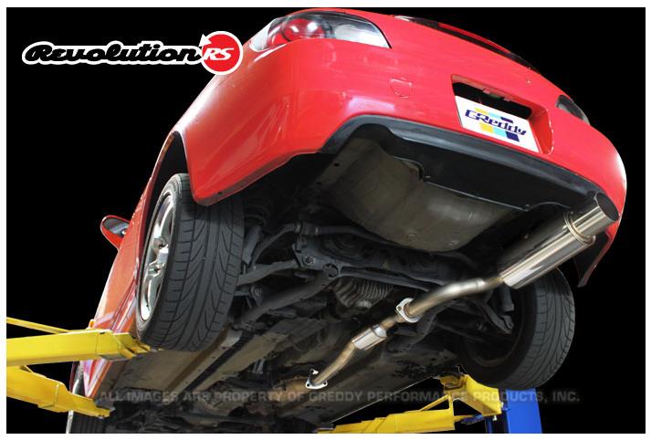 GReddy 10158100 00-08 fits Honda S2000 63.5mm Revolution RS Single Exit Cat-Back