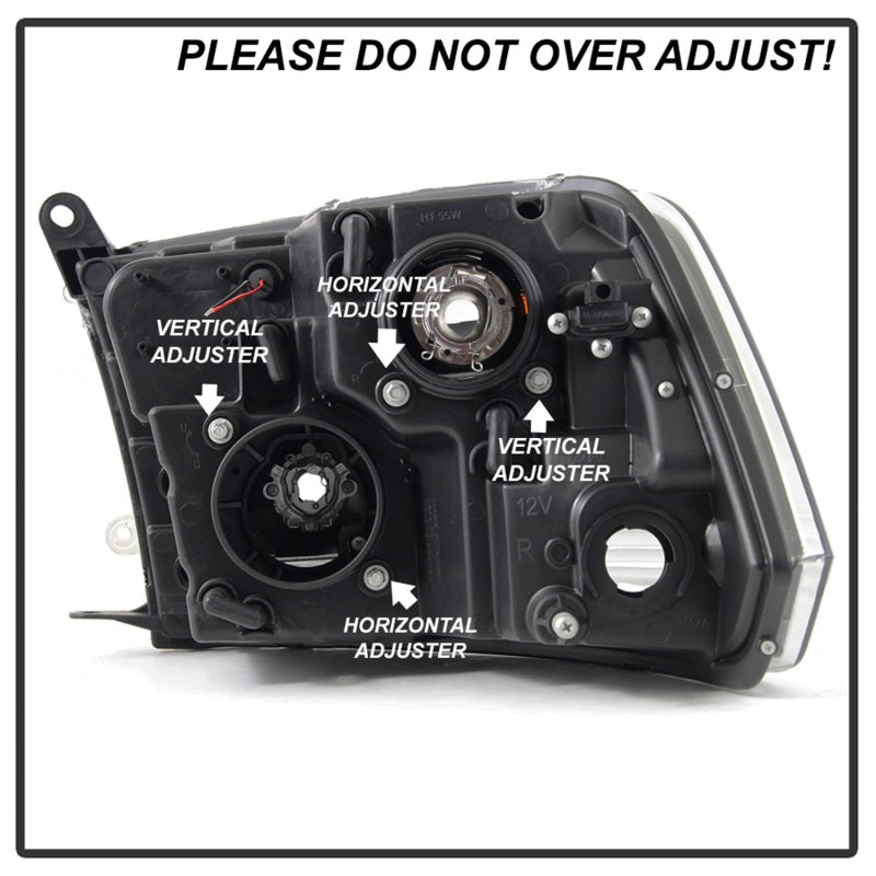 Spyder 5084828 fits Dodge 09-16 Ram 1500 V2 Projector Headlights - Halogen - DR