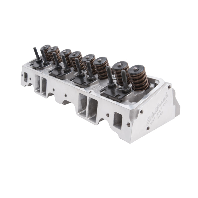 Edelbrock 60895 Cylinder Head fits SBC Performer RPM 64cc Straight Spark Plug for