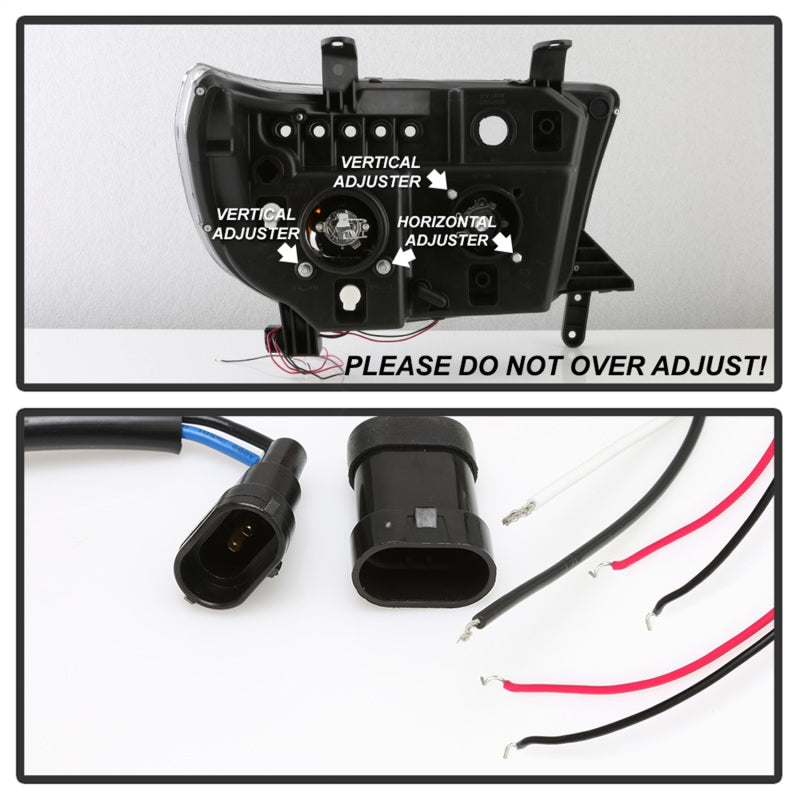 Spyder 5086044 Signature fits Toyota 07-13 Tundra / Sequoia 08-13 Projector Hea