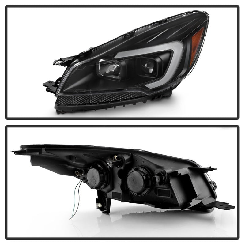 xTune 9042904 13-16 fits Ford Escape LED Light Bar Halogen Projector Headlights