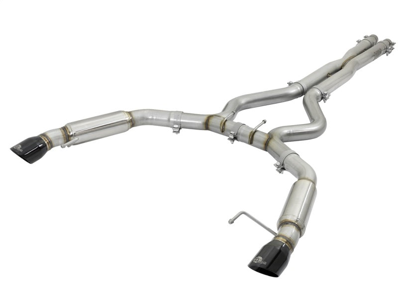 AFE 49-33088-B rce XP 3in 304 SS Sport Tone Cat-Back w/ Black Tips 15-17 fits F