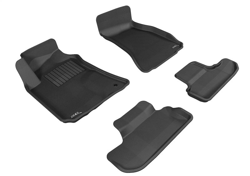 3D MAXpider 2009-2013 fits Honda Fit Kagu 2nd Row Floormats - Black