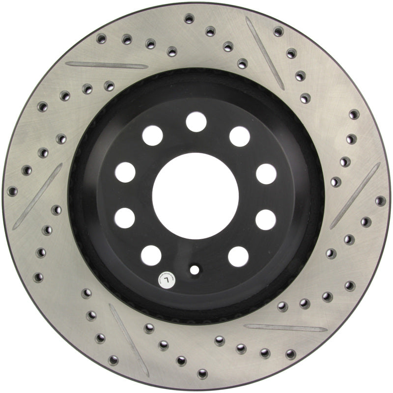 Stoptech 127.33113L 09 fits VW Passat CC / 06-09 Passat Slotted & Drilled Left Rear Rotor