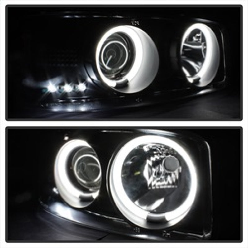 Spyder 5078704 fits GMC 99-06 Sierra 1500/2500 Projector Headlights CCFL Halo L