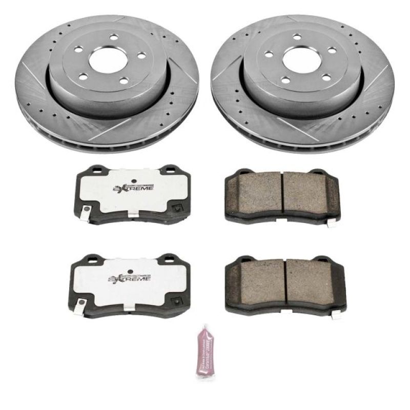 PowerStop K2949 26 06 fits Jeep Grand Cherokee Rear Z26 Street Warrior Brake Kit