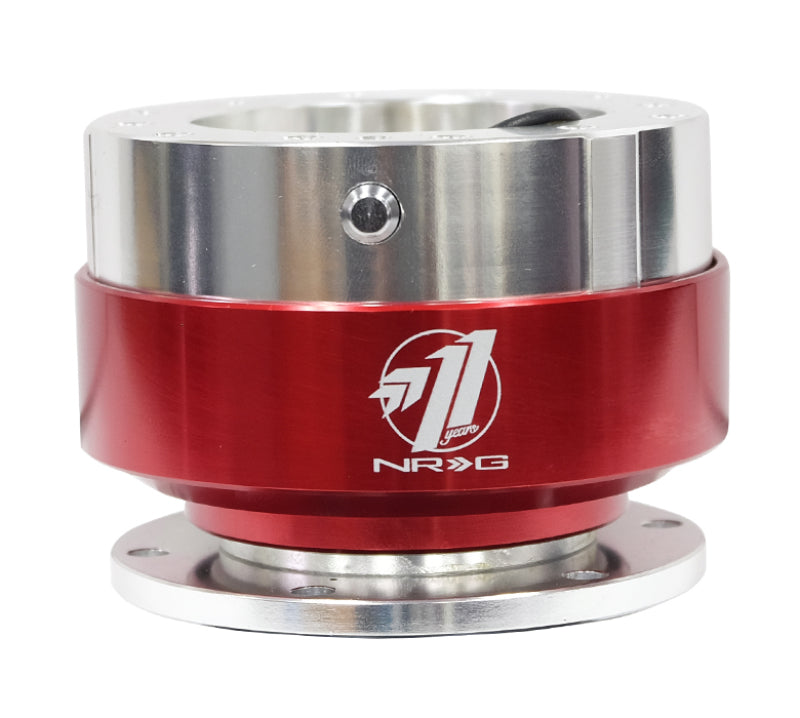 NRG SRK-100RD Quick Release - Silver Body/ Red Chrome Ring