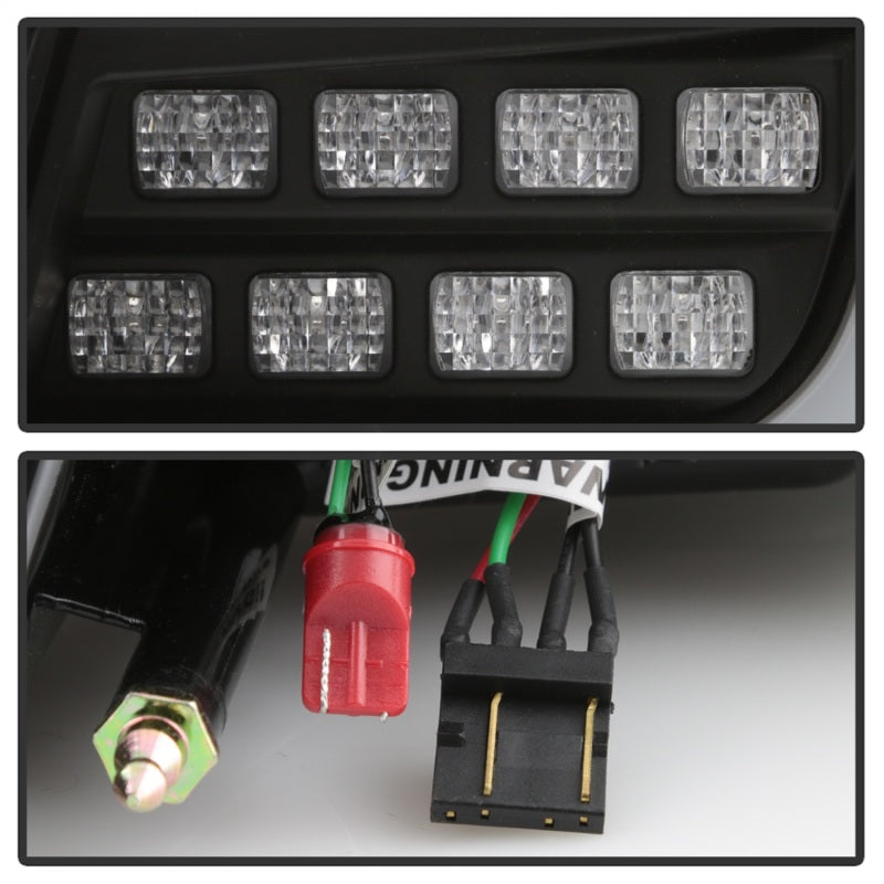Spyder 5088130 fits Mitsubishi 08-14 Lancer/Evolution X V2 LED Tail Lights - Bl