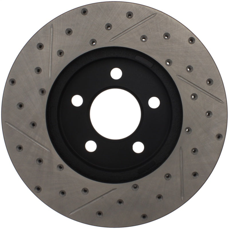 Stoptech 127.61072R 03-09 Lincoln Town Car / 03-09 Mercury Grand Marquis Front Right Slotted & Drilled Rotor