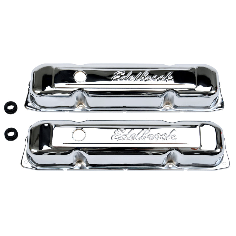 Edelbrock 4491 Valve Cover Signature Series fits Chrysler 1958-1979 361-440 V8 Chrome
