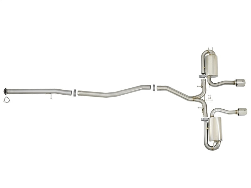 AFE 49-36621-P 3in 304 SS Cat-Back Exhaust System w/Polished Tips 2017+ fits H