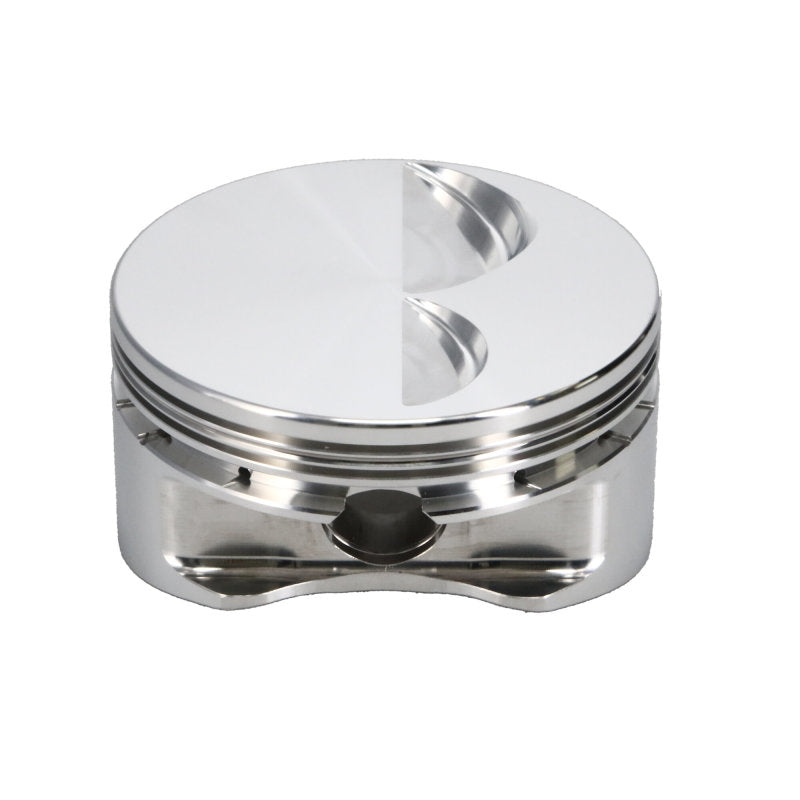 Manley 590660-8 fits Chevy Small Block Platinum Series Flat Top Piston Set - 1.