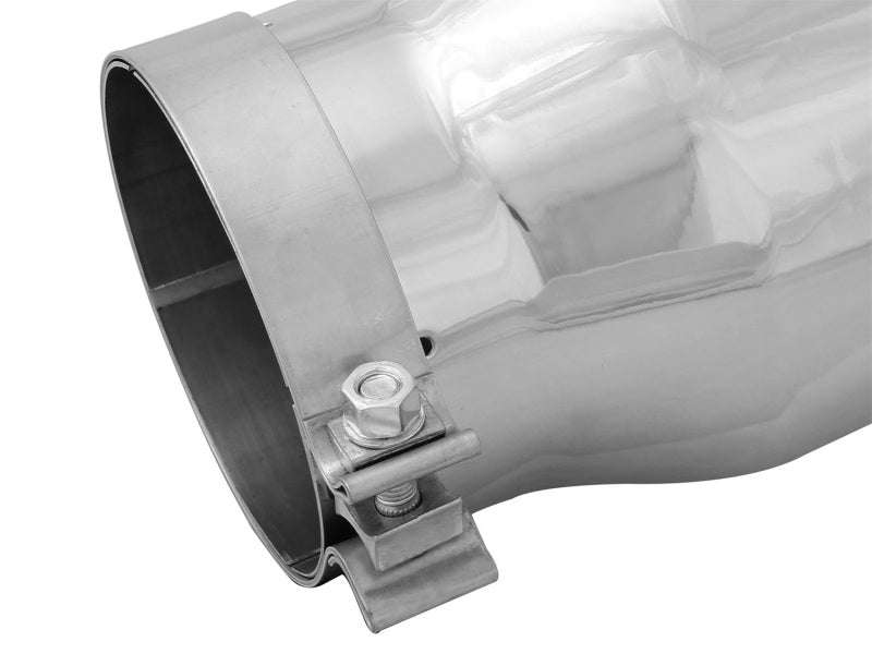 AFE 49T50702-P12 Exhaust Tip Bolt On Black 5in Inlet x 7in Outlet x 12in - Rig