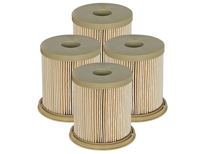 AFE 44-FF004-MB rd D2 Fuel Filters (4 Pack) fits Dodge Diesel Trucks 97-99 L6-5