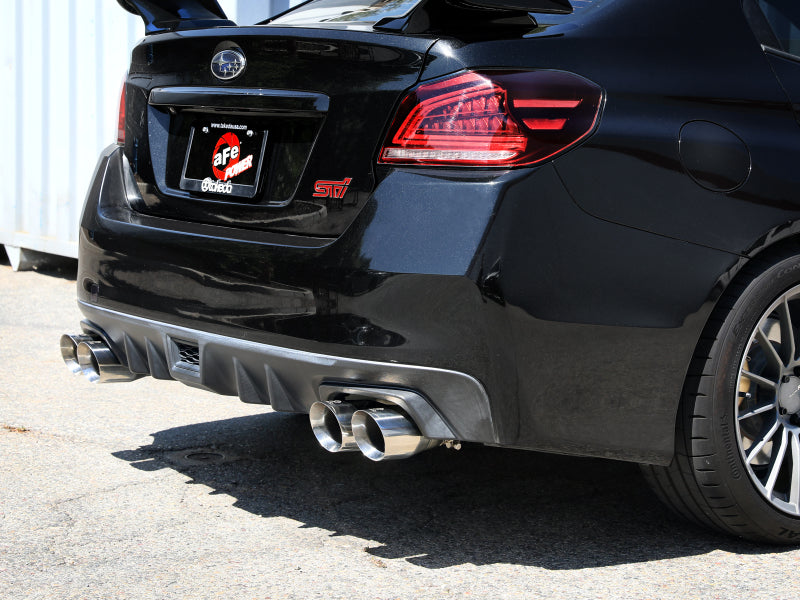 aFe 49-36810-P fits Subaru WRX/STi 15-21 H4-2.0/2.5L Takeda 3in to 2-1/2in Stnlss Cat-Back Exhaust w/ Polished Tip